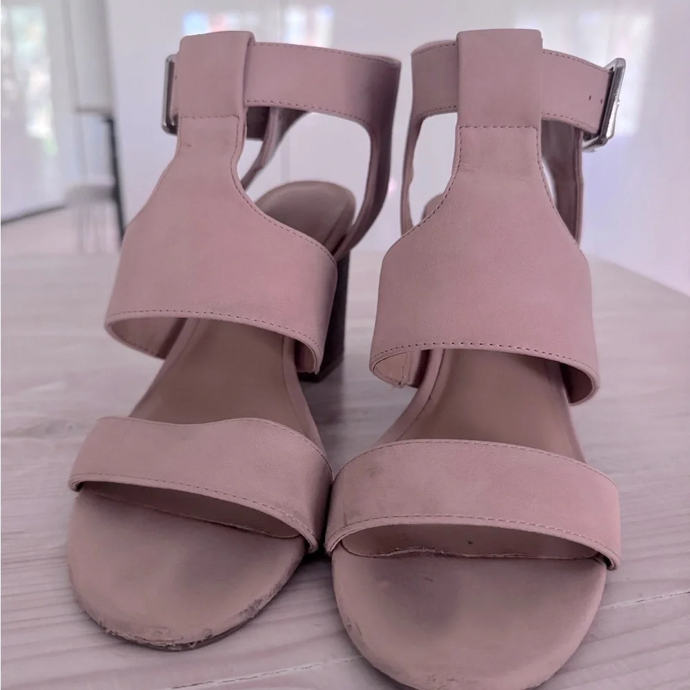 Express Heeled Sandals with Chunky Block Heel